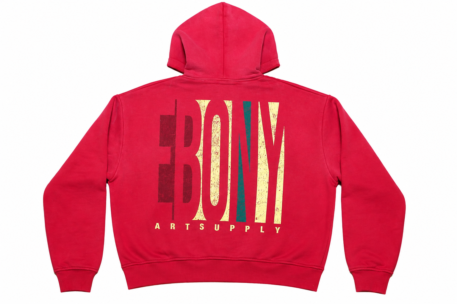 E.A.S.Y X Sorry I'm Late  ESSENTIAL  STAFF HOODIE ( RED )