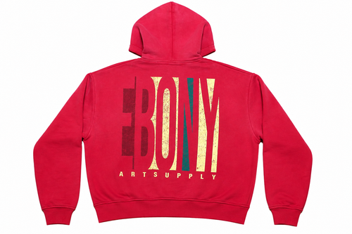 E.A.S.Y X Sorry I'm Late  ESSENTIAL  STAFF HOODIE ( RED )